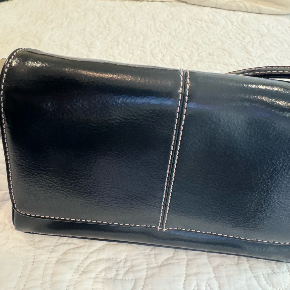 Liz Claiborne Black Leather Bag